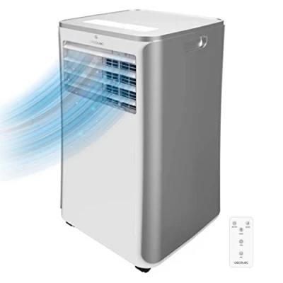 Imagen de Aire acondicionado portátil Cecotec ForceClima 9100 Soundless, 1010 W, 2268 fg/h, 4 modos, 2 velocidades, Silencioso, Mando a distancia, Blanco
