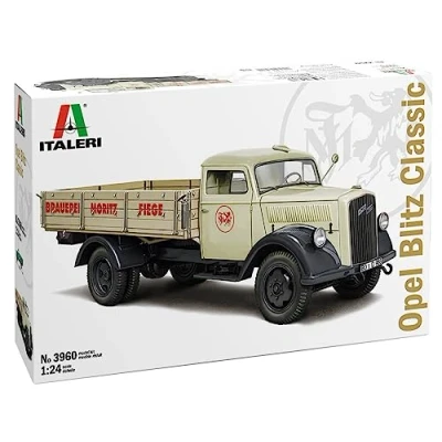 Imagen de Italeri 3960 1:24 Camión Opel Blitz modelismo, Kit, Modelo de Suelo, Bricolaje, Hobby, Pegar, Kit plástico, detallado, Mult