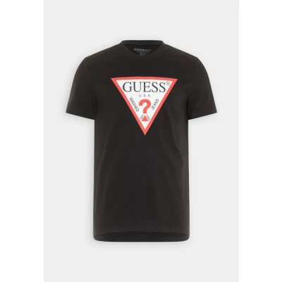 Imagen de Guess Original LOGO Camiseta estampada, Hombre, Talla: Small, Jet black