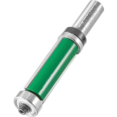 Imagen de Trend C199X1/2TC Craft 1/2&#039; Shank Pro 90 Cortador de fresadora doble guía Bit Diámetro Longitud corte 50mm Rodamiento 19.1mm Punta carburo tungsteno, plata