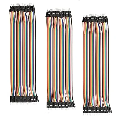 Imagen de AZDelivery 3 x Kit Cables de Puente Jumper Wire 40 Piezas 20 cm M2M Pines Macho Compatible con Arduino y Raspberry Pi Breadboard