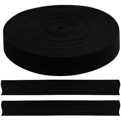 Imagen de AERZETIX C67532 Cinta elástica Plana Trenzada 10 Metros Anchura 15mm en poliéster + látex Color Negro