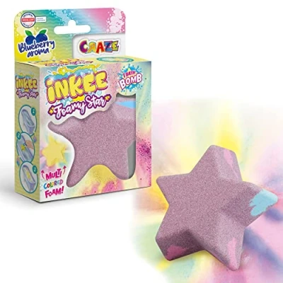Imagen de CRAZE INKEE Bombas baño para Niños Foamy Star perfumada en forma de burbujas estrella, juguetes baño, 28070
