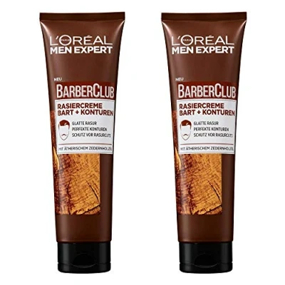 Imagen de L &#039;Oréal Men expert Barber Club Crema de Afeitar Barba + contornos, 150 ml
