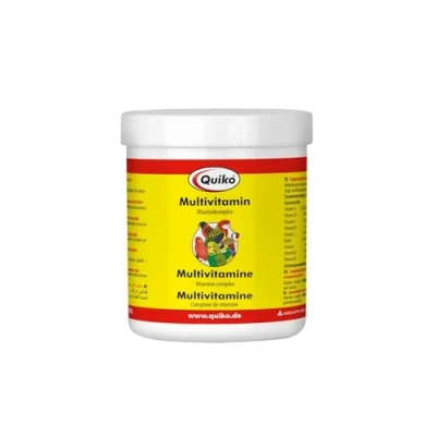 Imagen de Quiko Multivitamin 375g complejo vitamínico para suministrar a todas las especies de pájaros ornamentales vitaminas importantes en forma polvo