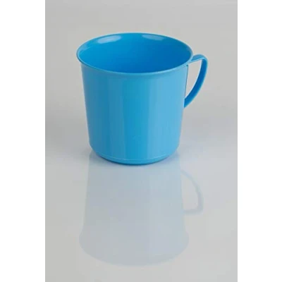 Imagen de Kimmel 21 000 1608 1 asa, té, Taza de café, Reutilizable, irrompible, 330 ml, Plástico, Azul Claro