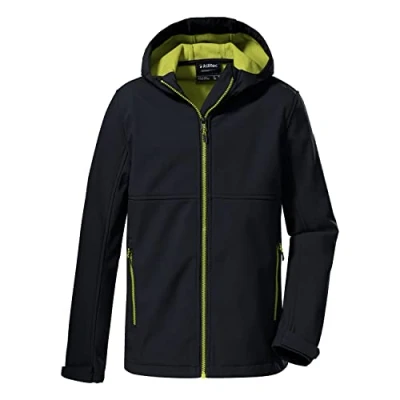 Imagen de Killtec Boy&#039;s Chaqueta softshell con capucha KOW 202 BYS SFTSHLL JCKT, dark navy, 140, 38568 000