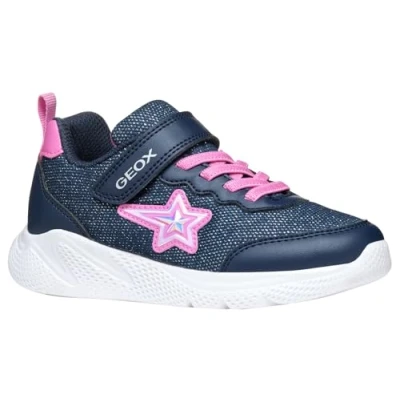 Imagen de Geox Sprintye GIRL Zapatillas para niños, Talla: 32, Navy/fuchsia Zapatos