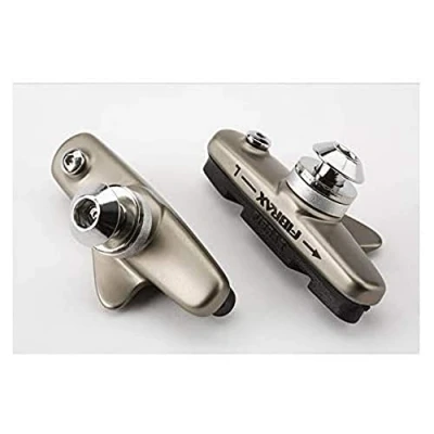 Imagen de Brompton Par de Pastillas Freno y Soportes Cartucho Fibrax Road, Color Gris