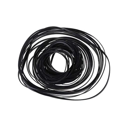 Imagen de Gwxevce 50PCS Universal Surtido Banda de Goma común Mezcla Cinta Cassette para grabadoras Walkman DVD Unidades Negro