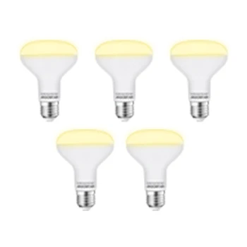 Imagen de Aigostar Pack de 5 Bombilla LED E27 12W R80,cálida luz 3000K, 1170 lúmenes, Ángulo 170, No regulable