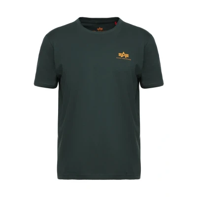Imagen de Alpha Industries LOGO Camiseta básica, Hombre, Talla: XS, Dark petrol