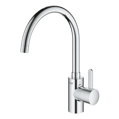 Imagen de Grohe Eurosmart Cosmopolitan Grifo de cocina, caño alto y giratorio, limitador ecológico caudal (1/2&quot;) (Ref. 32843002)