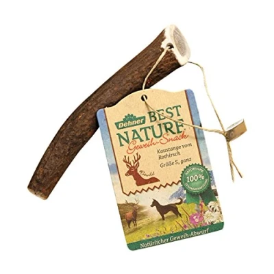 Imagen de Dehner Best Nature Perros Snack, kaustange, Cuerno de Ciervo Desde el Rojo, Toda, S