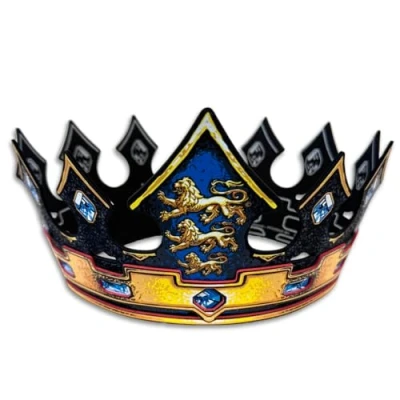 Imagen de Liontouch Corona del Rey León Triple Juguete Medieval de Espuma Listo para Aventuras en el Reino Juegos rol, Disfraces, Vestidos Elegantes y Trajes Reales Niños Tamaño Ajustable