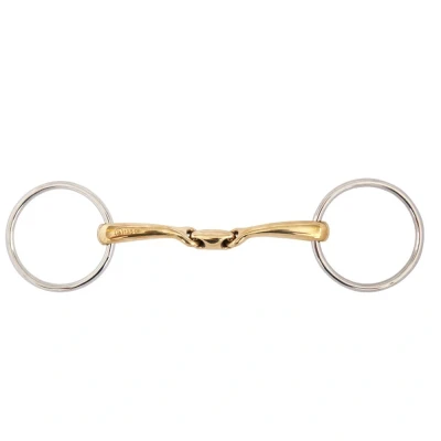 Imagen de BR Double Jointed Loose Ring Snaffle Soft Contact 14 mm
