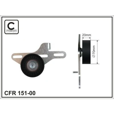 Imagen de Tensor de correa, correa auxiliar v CAFFARO 151 00