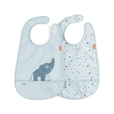 Imagen de 2 Baberos Deer Elphee Azul