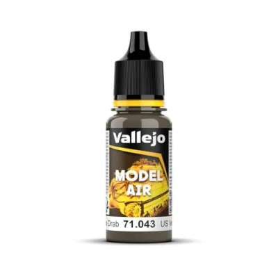 Imagen de Vallejo Model Air Pintura Acrílica Olive Drab Acabado Mate, 18 ml. para Aerógrafo Modelismo y Figuras