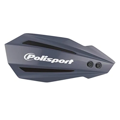 Imagen de POLISPORT 8308500037 Paramanos BULLIT 1 punto de fijación MX Style fabricado en plástico con kit montaje incluido compatible motocicletas Kawasaki color nardo gris