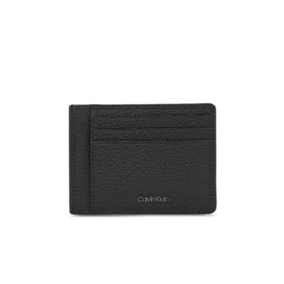 Imagen de Calvin Klein Hombre Tarjetero Minimalism piel, Negro (Ck Black), Talla Única