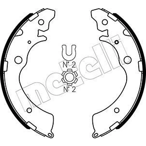 Imagen de Kit de zapatas METELLI 53 0154