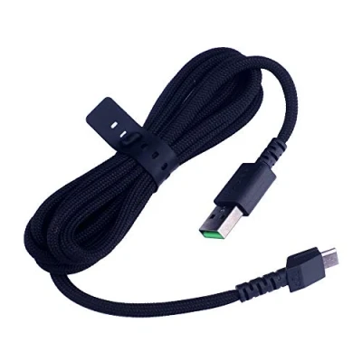 Imagen de Cable de carga USB compatible con Razer Naga Pro 20000 DPI y Basilisk Viper Ultimate DeathAdder V2 Wireless Gaming Mouse (negro)