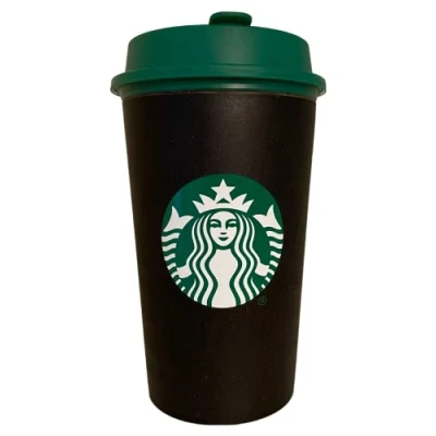 Imagen de STARBUCKS Taza de café reciclada negra 354 ml alto