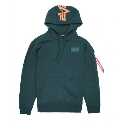 Imagen de Alpha Industries BACK Print Jersey con capucha, Hombre, Talla: Large, Petrol
