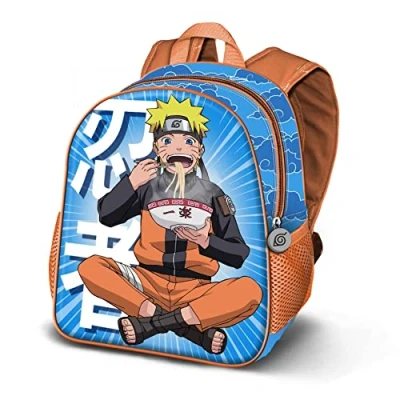 Imagen de Naruto Ramen Mochila 3D Pequeña, Azul, 26 x 31 cm, Capacidad 8.5 L