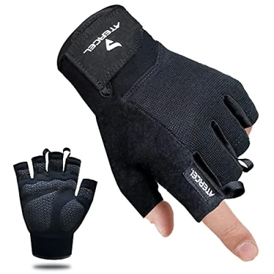 Imagen de ATERCEL Guantes de Entrenamiento, Mejores Ejercicio para Levantamiento Pesas, Ciclismo, Gimnasio, Transpirables y Ajustados