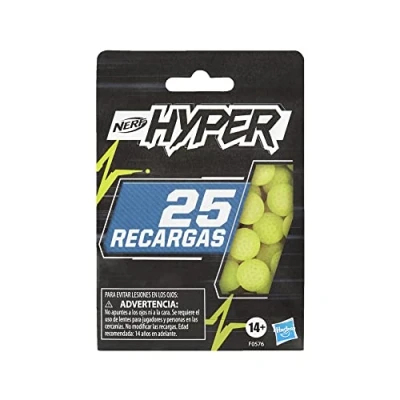 Imagen de 25 proyectiles de Recarga Nerf Hyper Incluye Pack Oficiales para Usar con lanzadores