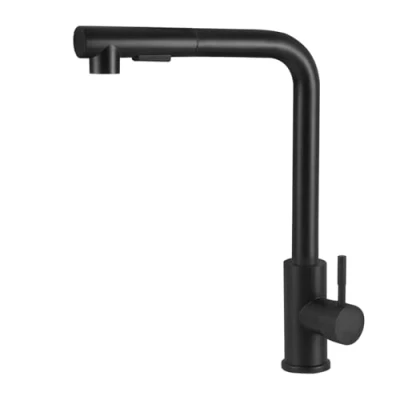 Imagen de Zhufas Grifo Cocina, Grifos Cocina Fregadero, con Ducha Extraíble, de Acero Inoxidable Negro, Fregadero Ducha, Giratorio 360