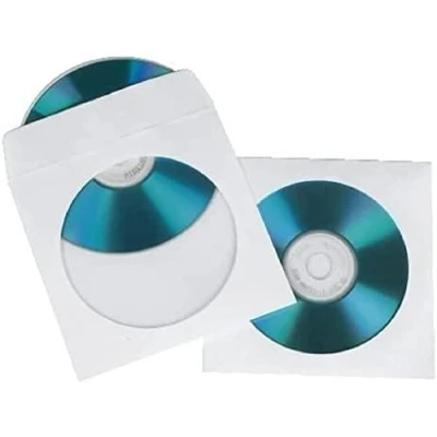 Imagen de Hama 051174 Funda para 1 CD, 100 Unidades, Color Blanco