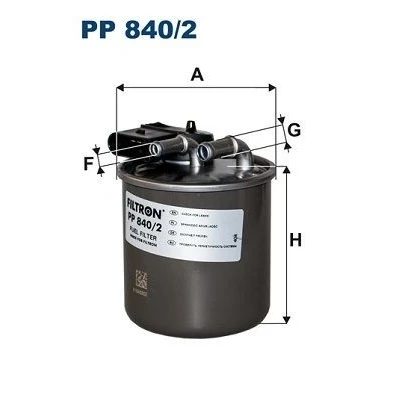 Imagen de FILTRON PP 840/2 Filtro Combustible de tubería 8 10 MERCEDES BENZ: Vito Tourer, Furgón, Clase V