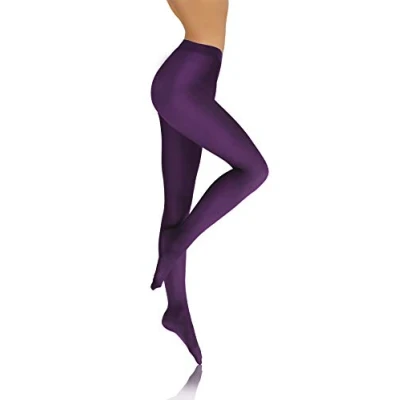 Imagen de Sesto Senso Medias Microfibra Opacas Coloridas Ropa Mujer 40 DEN Violeta 3 Morado