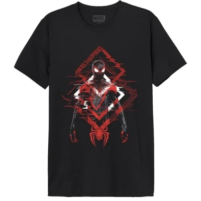 Imagen de Marvel Memagagts005 Camiseta, Negro, XL para Hombre
