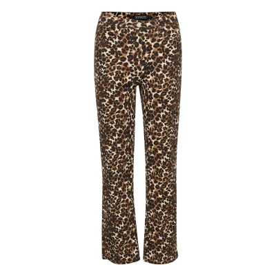 Imagen de Soaked in Luxury Tessie Regular FIT Vaqueros rectos, Mujer, Talla: XS, Beige leopard