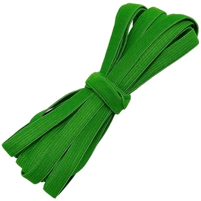 Imagen de AERZETIX C67526 Cinta elástica plana trenzada 5 metros anchura 10mm en poliéster + látex color verde