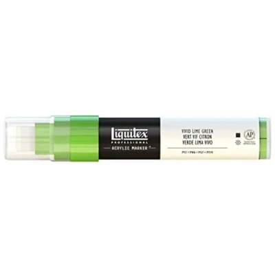 Imagen de Liquitex Rotulador de Pintura acrílica, Punta Ancha, Verde Lima Vivo, 15 mm