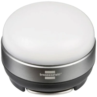 Imagen de Brennenstuhl linterna multifunción LED OLI 0200 (lámpara para exterior IP44, 180lm, lámpara de camping con hasta 45h duración luz, funciona pilas, función luz SOS)