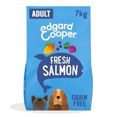 Imagen de Edgard &amp; Cooper Pienso para Perros Adultos Comida Seca Natural Sin Cereales Hipoalergenico 7kg Salmon Fresco, Fácil de digerir, Alimentación Sana Sabrosa y Equilibrada