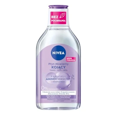 Imagen de NIVEA Líquido micelar calmante con complejo de aminoácidos y dexpantenol para pieles sensibles e hipersensibles, 400 ml