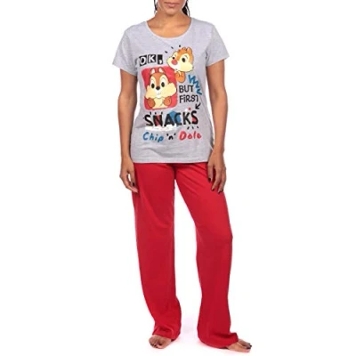 Imagen de Disney Pijama para Mujer Chip y Chop Gris Size XX Large