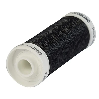 Imagen de Korbond Hilo Negro Transparente, de 1000 m, 5 bobinas 200 Mezcla Colores con Telas oscuras, Ideal para Bordado, Reparaciones, Manualidades, Costura a Mano, Acolchado, máquina Coser