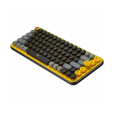 Imagen de Teclado Inalámbrico Logitech Teclas Pop Mecánicas Compacto Duradero Amarillo