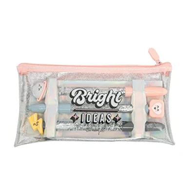 Imagen de Mr. Wonderful Mr, Wonderful, Set de Estuche y 3 Bolis, Ideas brillantes, Azul, Purpurina, Rojo