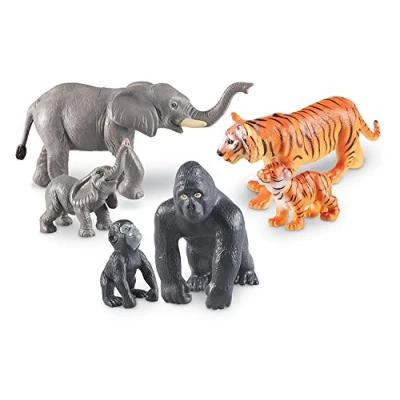 Imagen de Learning Resources Animales de la Jungla Jumbo mamás y Sus crías