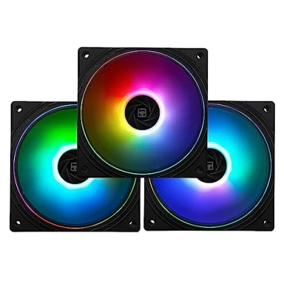 Imagen de Thermalright ventilador de CPU TL S12 S 120 mm, ARGB, apertura fina, efecto luz, conector PWM 4 pines, silencioso para ordenador con rodamientos FDB, hasta 1500 RPM (3 unidades)