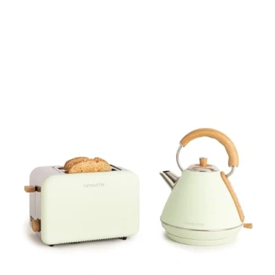 Imagen de CREATE/PACK TOAST RETRO + KETTLE L/Tostadora de pan verde con hervidor agua verde/Hervidor 1,7 L